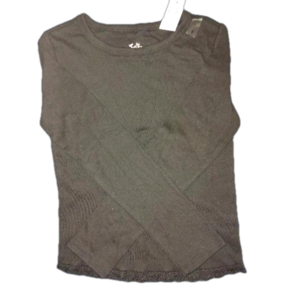 Justice Other - NWT Girls Justice Long Sleeve Black Shirt Size 8